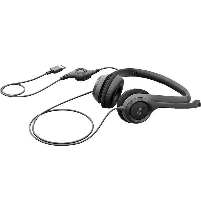 Logitech H390 USB — проводная гарнитура с микрофоном