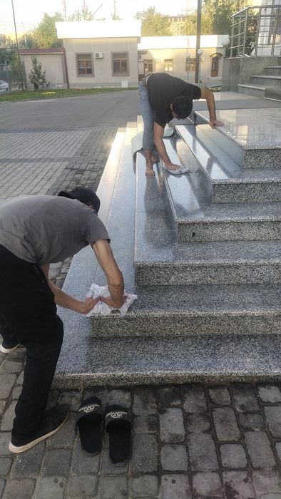 Мойка фасад чистка брусчатка гранит мрамор и бассейна