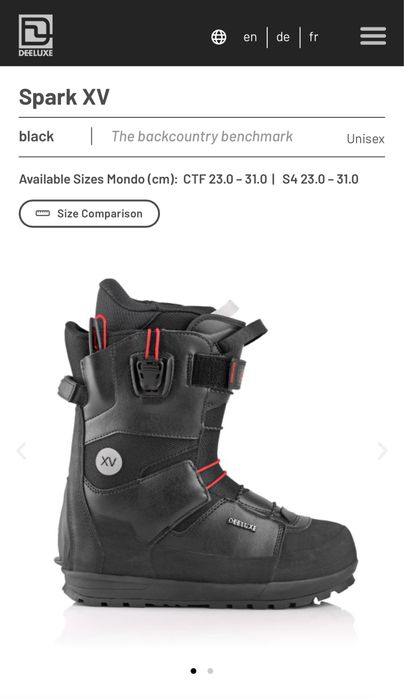 Сноуборд обувки Spark XV размер 42,5