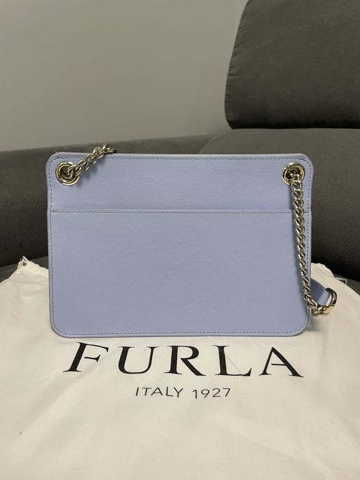 Furla Bella Medium синя чанта