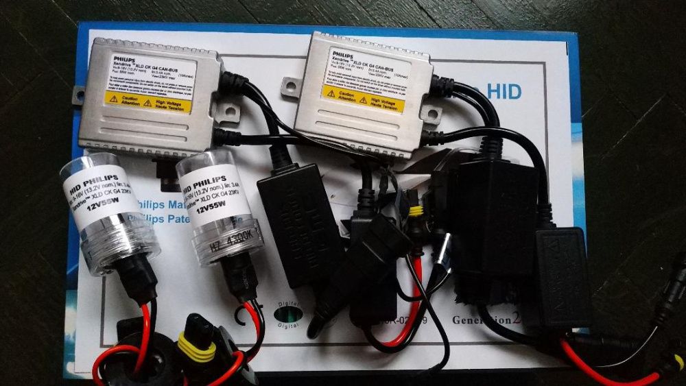 Kit xenon bixenon Philips generatia 4, 12/24v, 55w, 12 luni garantie