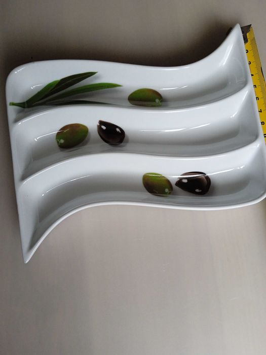 Чиния порцелан за маслини 14 см * 18 см