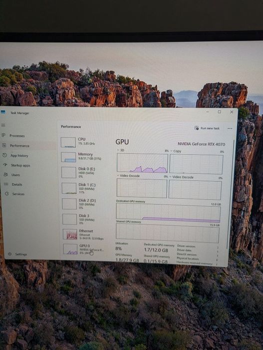 PC gaming RTX 4070 RAM 32 GB i5-13600k