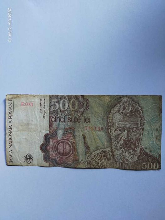 Bancnote 100 lei Balcescu 1966, 500 lei Brancusi 1992, 1991
