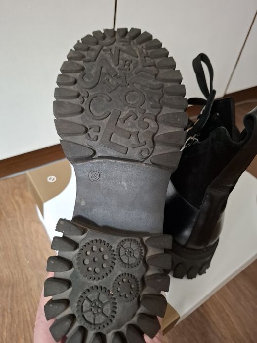 Дамски   боти  естествен велур и кожа