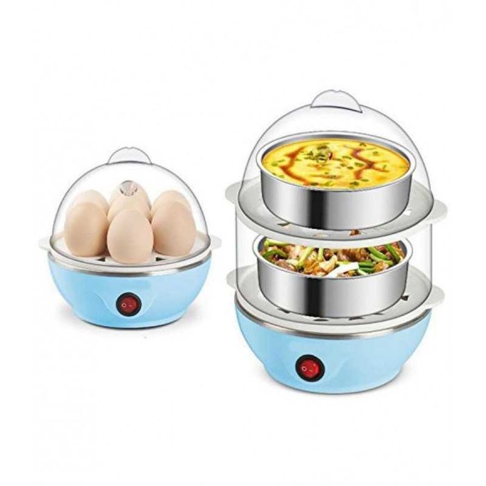 Яйцеварка на пара за 7/14 яйца с таймер, Уред за варене на яйца с пара