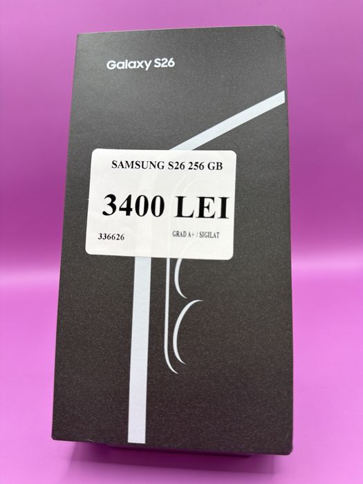 Samsung S26 256GB Sigilat •Matei Amanet Margeanului•3366