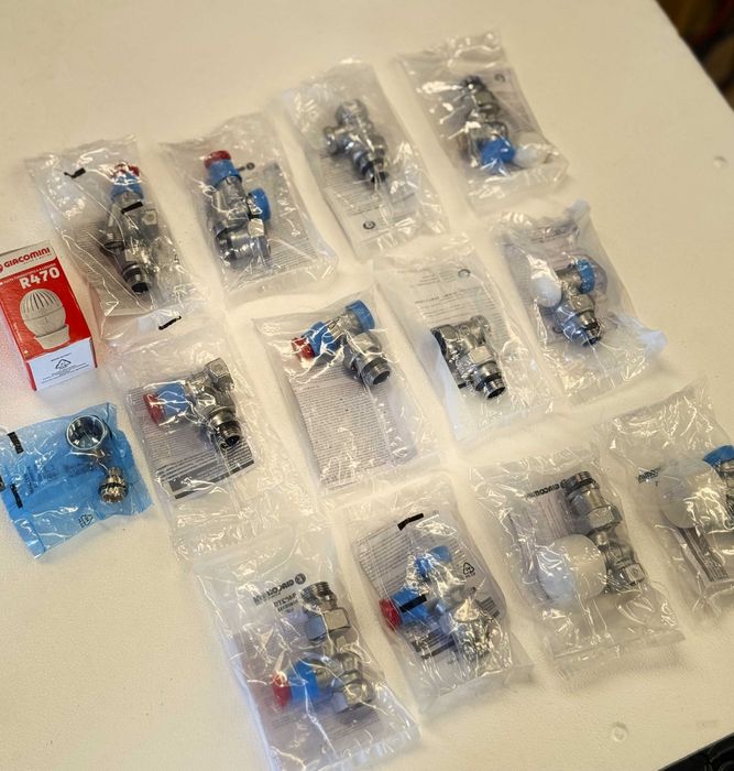 Комплект термовентили,термоглава за радиатори – GIACOMINI