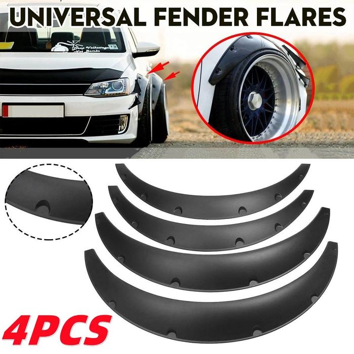 раздувки,разширители,вежди за калници  pvc предни + задни  4 броя ...