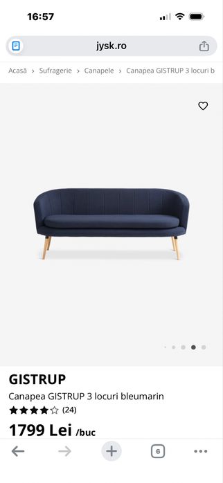 Canapea  + mop cu aburi Polti