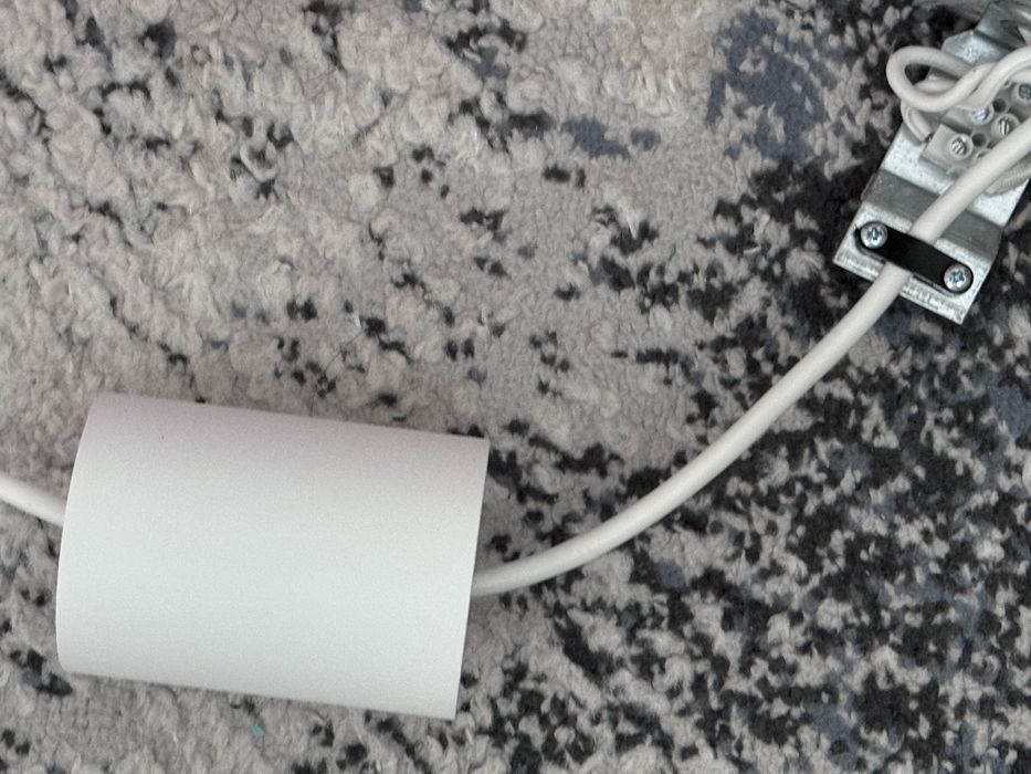 Висяща лампа пура бял цвят 2 броя