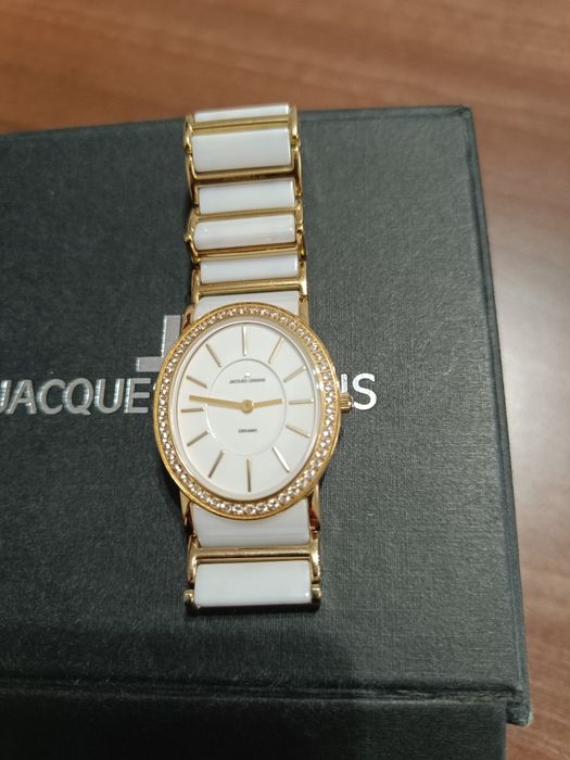 Ceas damă Jacques Lemans model 1-1819 Gold / Ceramic