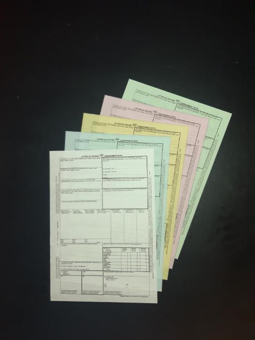 CMR-uri transport international - Scrisoare de transport - Tipizat