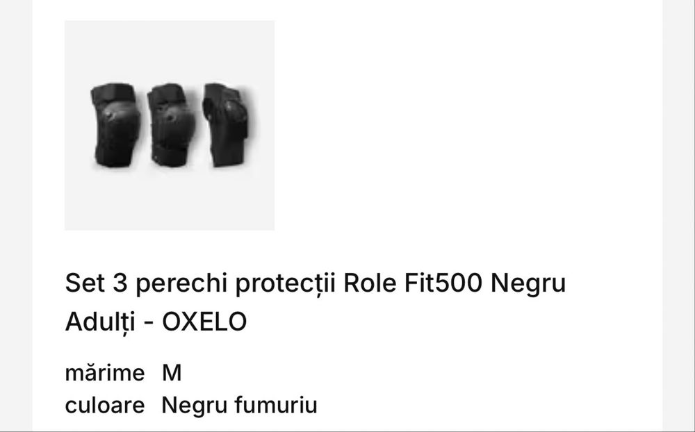 Role Oxelo MF500 Marimea 41+ Protectii FIT500