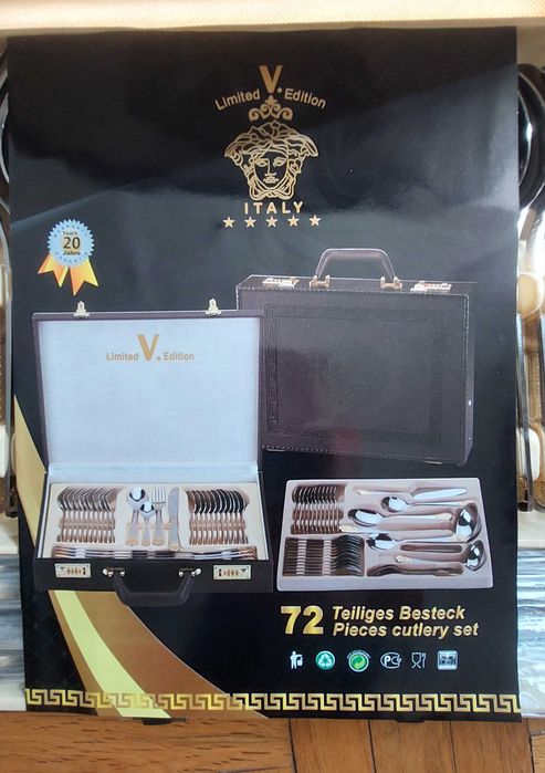 Луксозен комплект прибори 72 части V. Limited Edition (Италия) – Нов