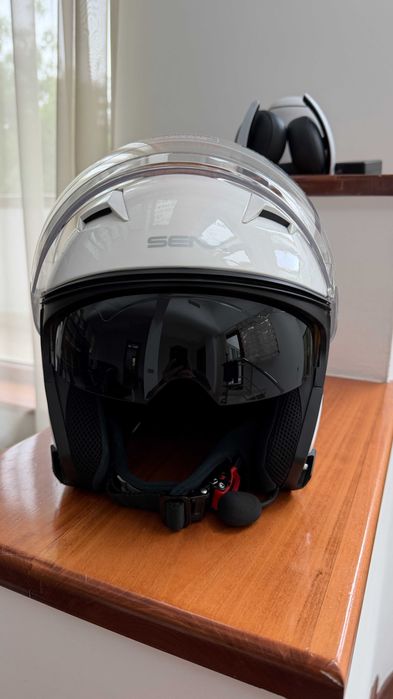 Casca moto SENA Outstar cu INTERCOM - stare excelenta - XL