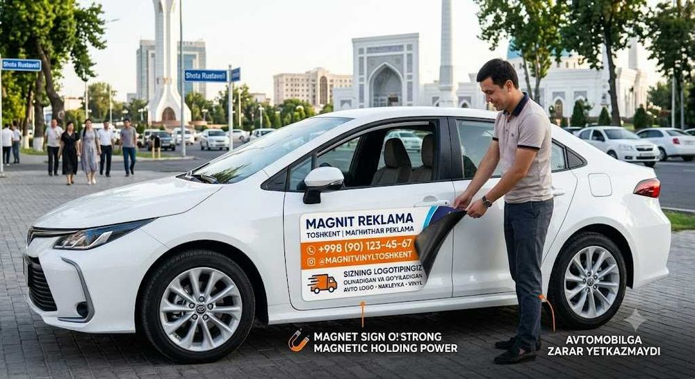Magnit Reklama | Магнит Наклейка Логотип | Magnit logo | магнит стикер