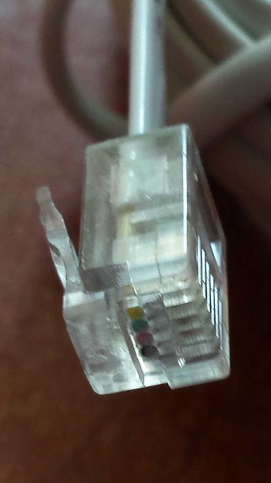 Cablu telefon de 6 m cu mufe