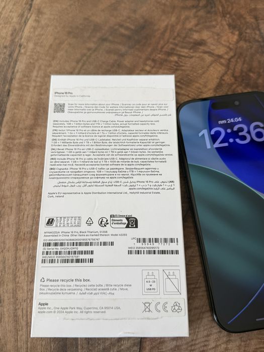 Iphone 16 pro 512 GB отличен телефон