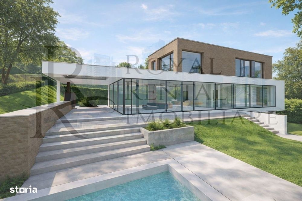 Teren intravilan cu proiect de casă și piscină – zonă exclusivistă Săl