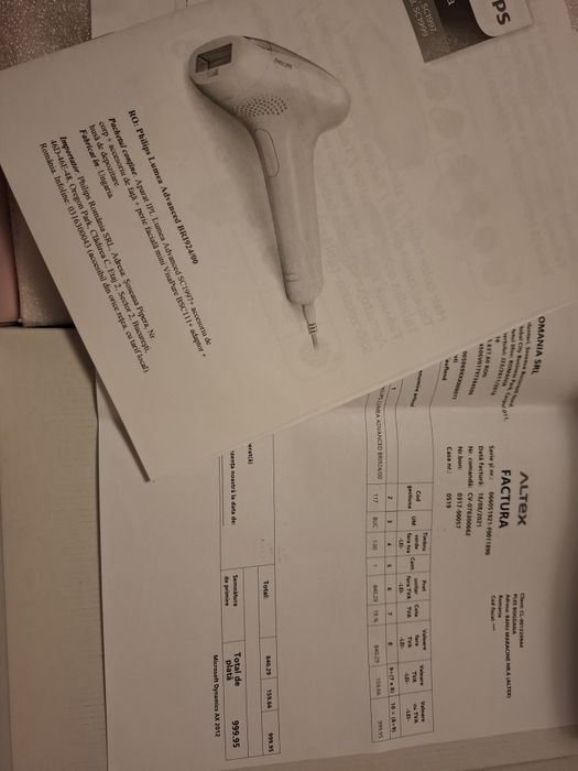 Epilator IPL Philips Lumea Advanced BRI924/00 Nou!!