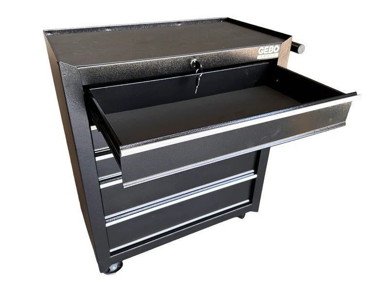 Шкаф за инструменти с 5 чекмеджета, черен gebo tools