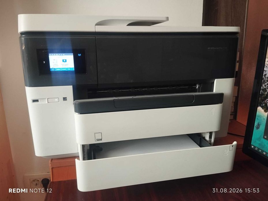 Multifunctionala inkjet color HP OfficeJet Pro 7740 WF All-in-One Printer, A3, Fax, Imprimanta