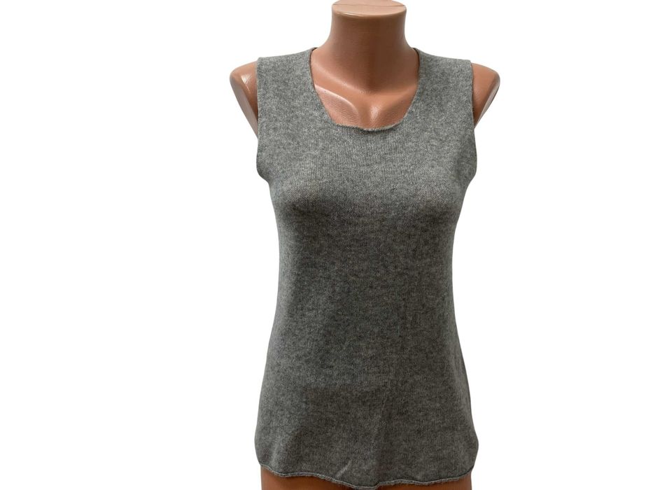 GIORGIO KANTEN размер XS 100% КАШМИР дамски кашмирен пуловер сив