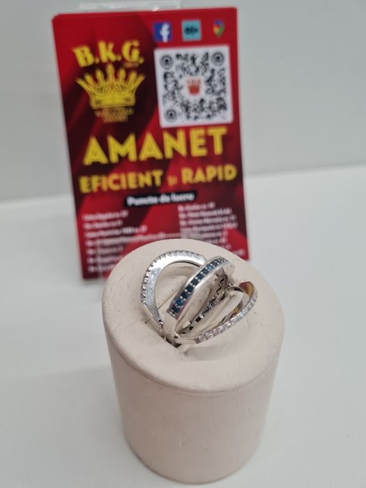 Inel din aur 18K cu diamante Amanet BKG