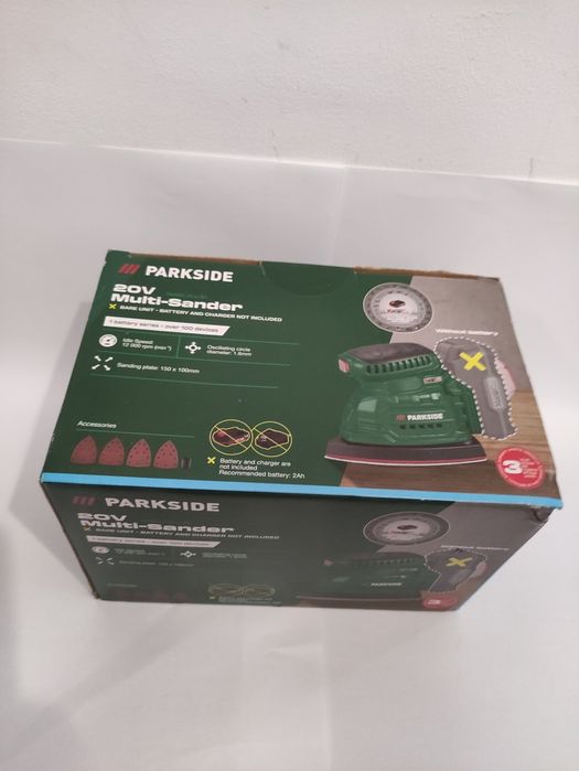 Slefuitor 20 V Parkside pe acumulator cu talpa triunghiulara
