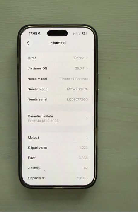 Iphone 16 pro max 256 Gb desert titanium