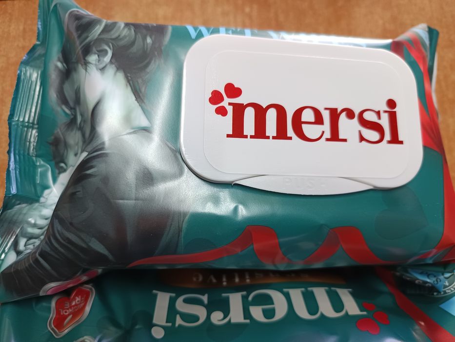Мокри кърпички Mersi Мерси 120бр бебешки