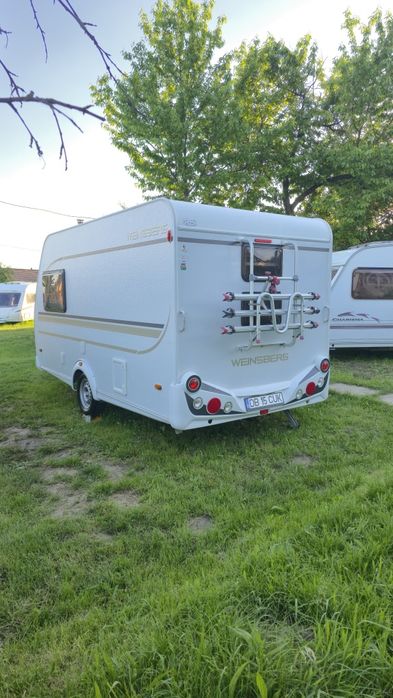Rulota Weinsberg 400LK 2015 Inmatriculata, 4locuri, Aer Conditionat, Sup Biciclete, 1100kg, Dus