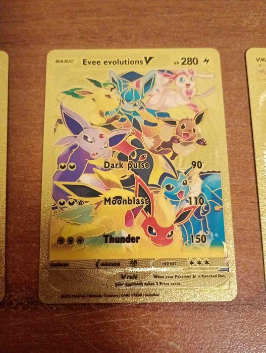 Pokémon Gold Foil cards