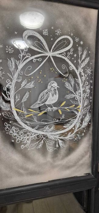 Pictura pe ferestre geamuri