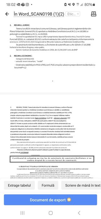 Teren Voluntari, Comuna Ganeasa