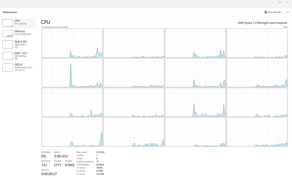 Геймърски компютър Ryzen 7 2700, GTX 1070 8GB, 16GB, Водно