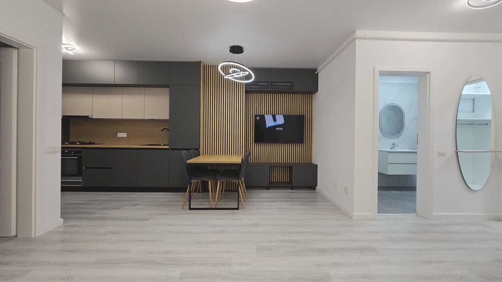 Studio premium cu 2 camere Apollo Park Biruinţei 87, prima inchiriere!