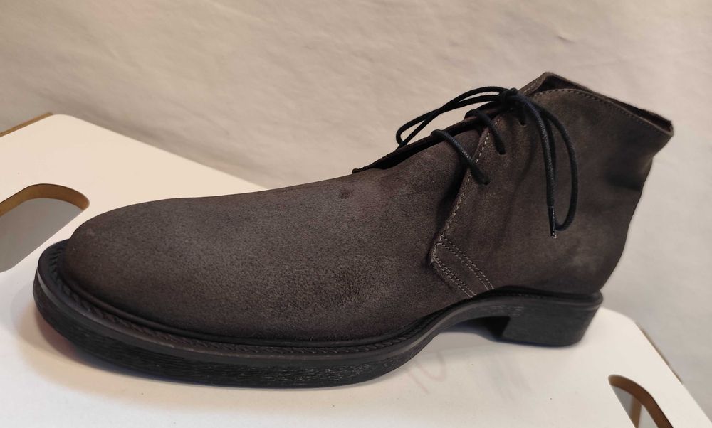 Ghete lace up chukka 45 Old Signature NOI piele naturala suede vernil