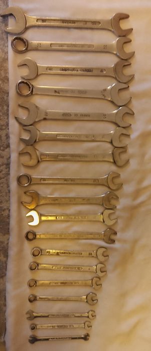 Chei fixe și reglabile profesionale 18 bucăți  6-27 , Facom/SAM/Chrome