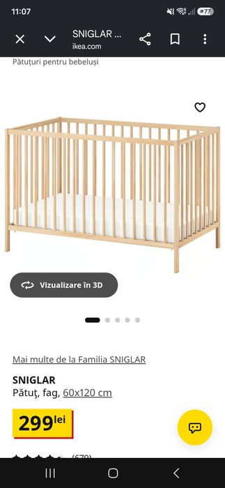 Patut bebelusi Ikea