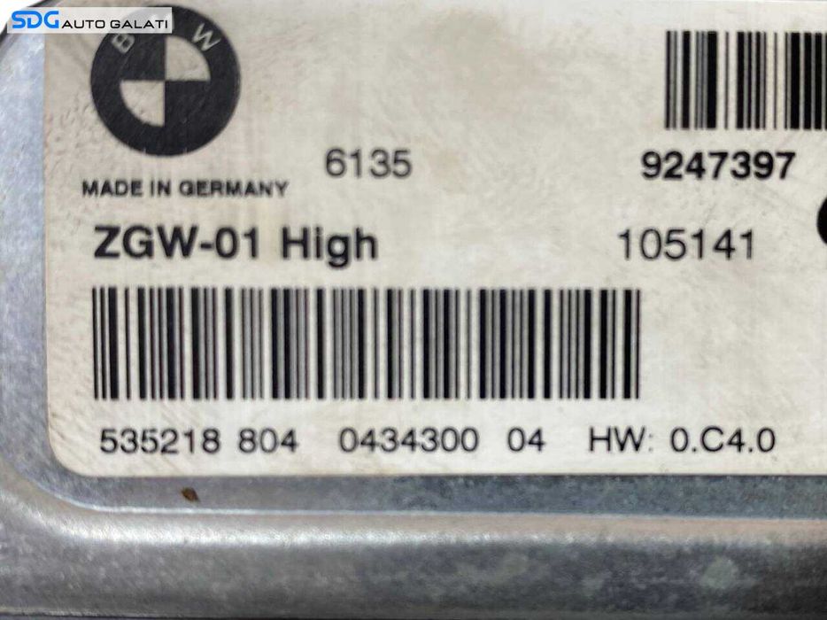 Unitate Modul Calculator Gateway BMW Seria 5 F10 F11 2009 - 2017 Cod 9247397 535218804 [L8367]