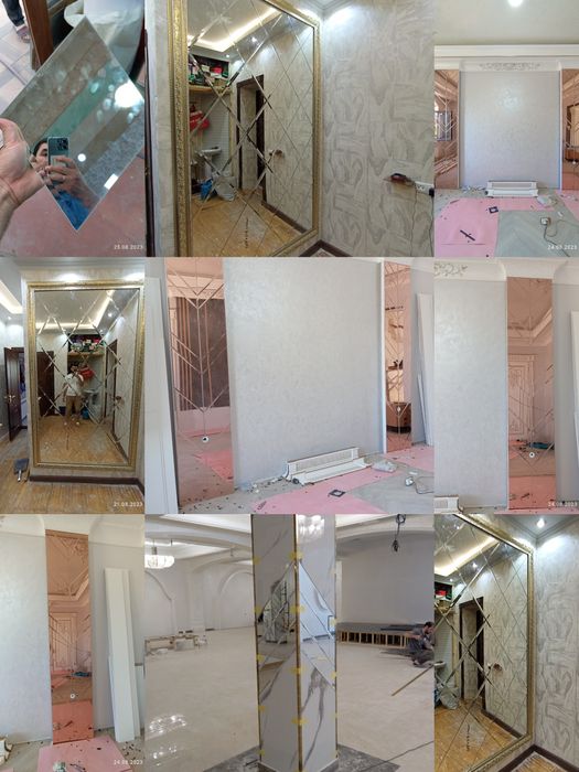 Стеклянные изделия зеркала ромбик оргстекло с рисунком душкабина 10 мм