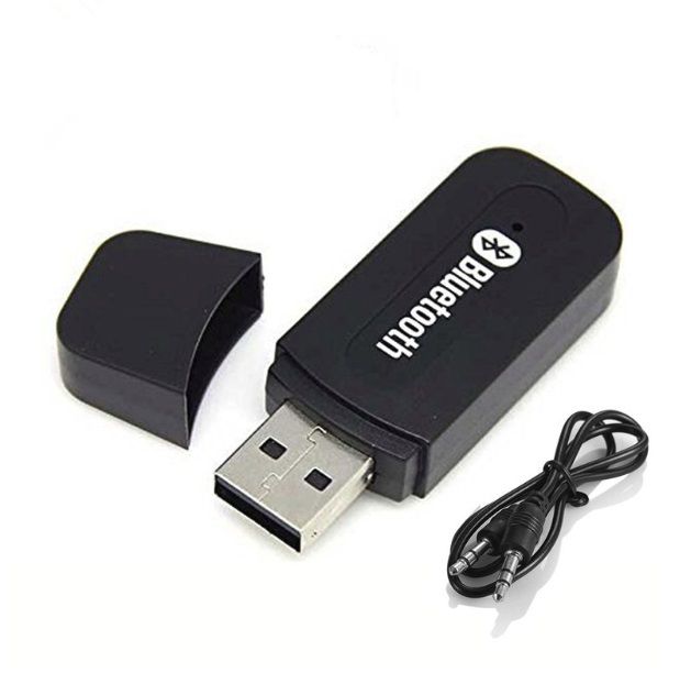 Блутут за кола Bluetooth флашка USB и Aux аудио приемник жак адаптер