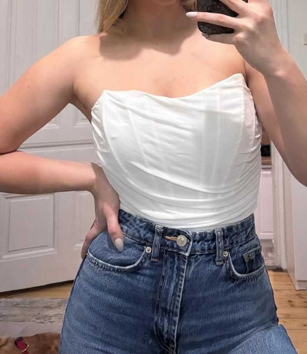 Корсет Бюстие бяло М размер