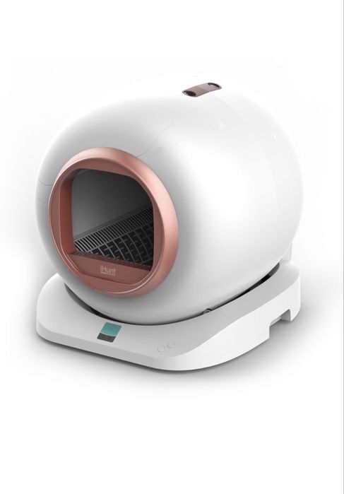 Litiera Automata iHunt Cat Smart Litter V4 pentru pisici, Sterilizare cu Ioni, Senzori de Greutate, Auto Curatare, Display Tactil, Silentioasa