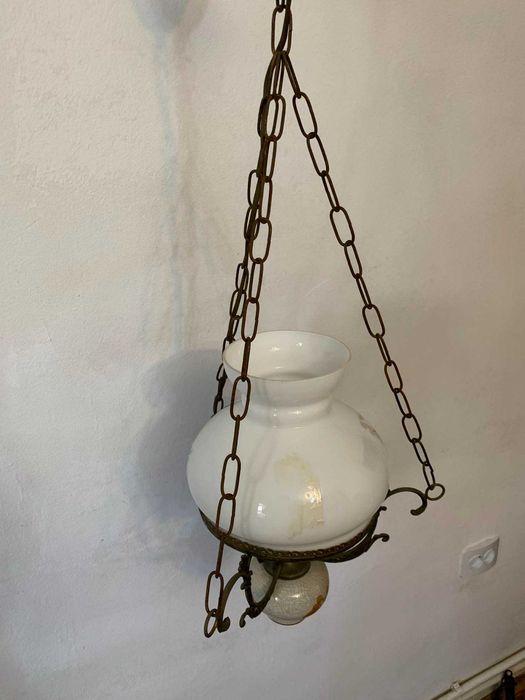 Aplica tavan cu abajur din sticla murano