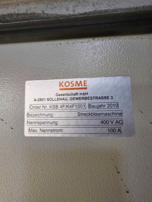 издувна машина за PET бутилки KOSME (KSB 4F)