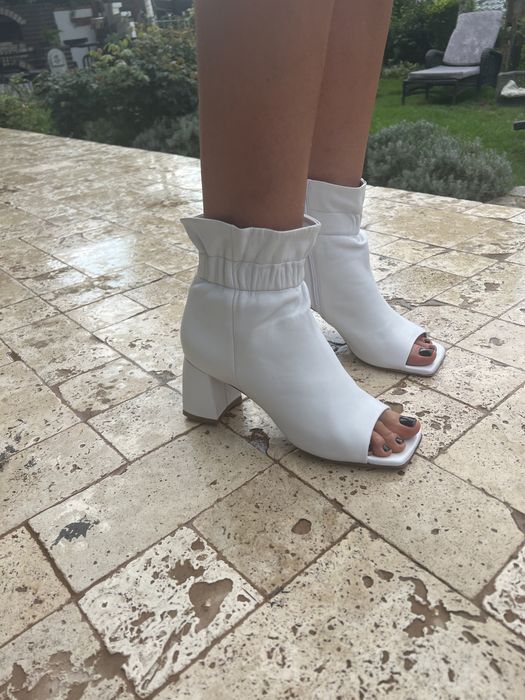 Ghete Piele stretch albe