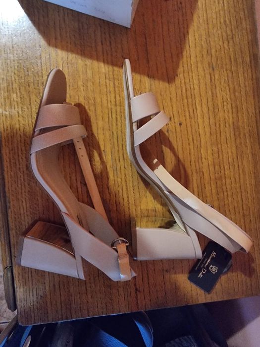 Sandale bej / crem, mar. 39 - Massimo Dutti
